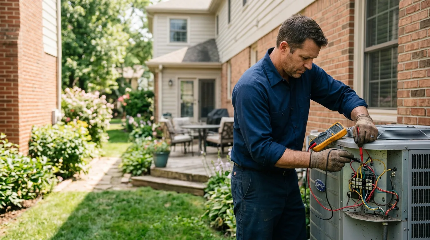 HVAC technician working near Snowshoe, WV